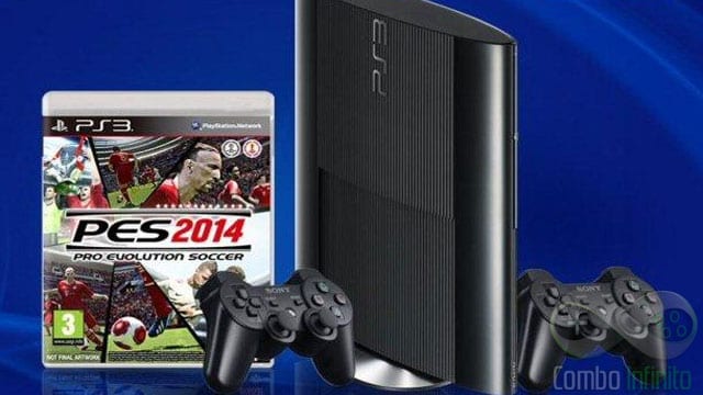 Bundle do PS3 + PES 2014.