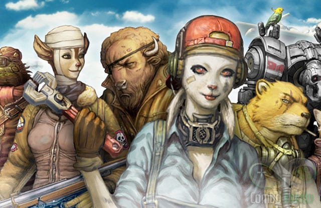 Os personagens do jogo.