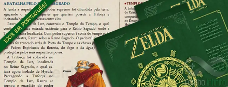 Grupo de fãs traduz livro de Zelda Hyrule História para português