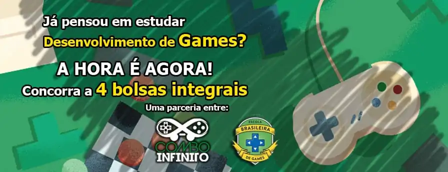 Concorra a 4 Bolsas de Estudo da Escola Brasileira de Games