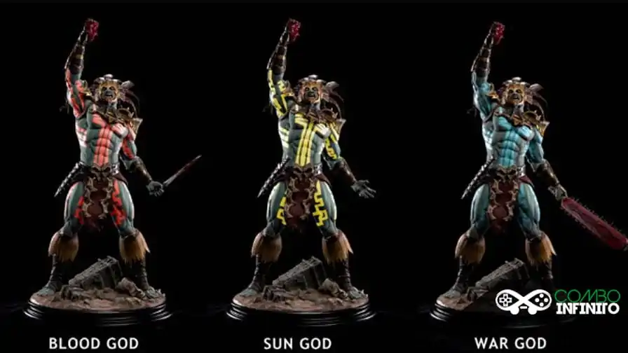 Kotal Kahn, de Mortal Kombat X, vira estatueta de diversas cores altamente detalhada