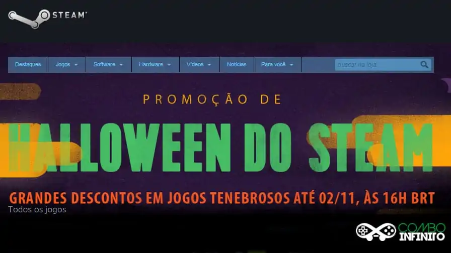 Promoções de Halloween do Steam vão DURAR até 2 de novembro