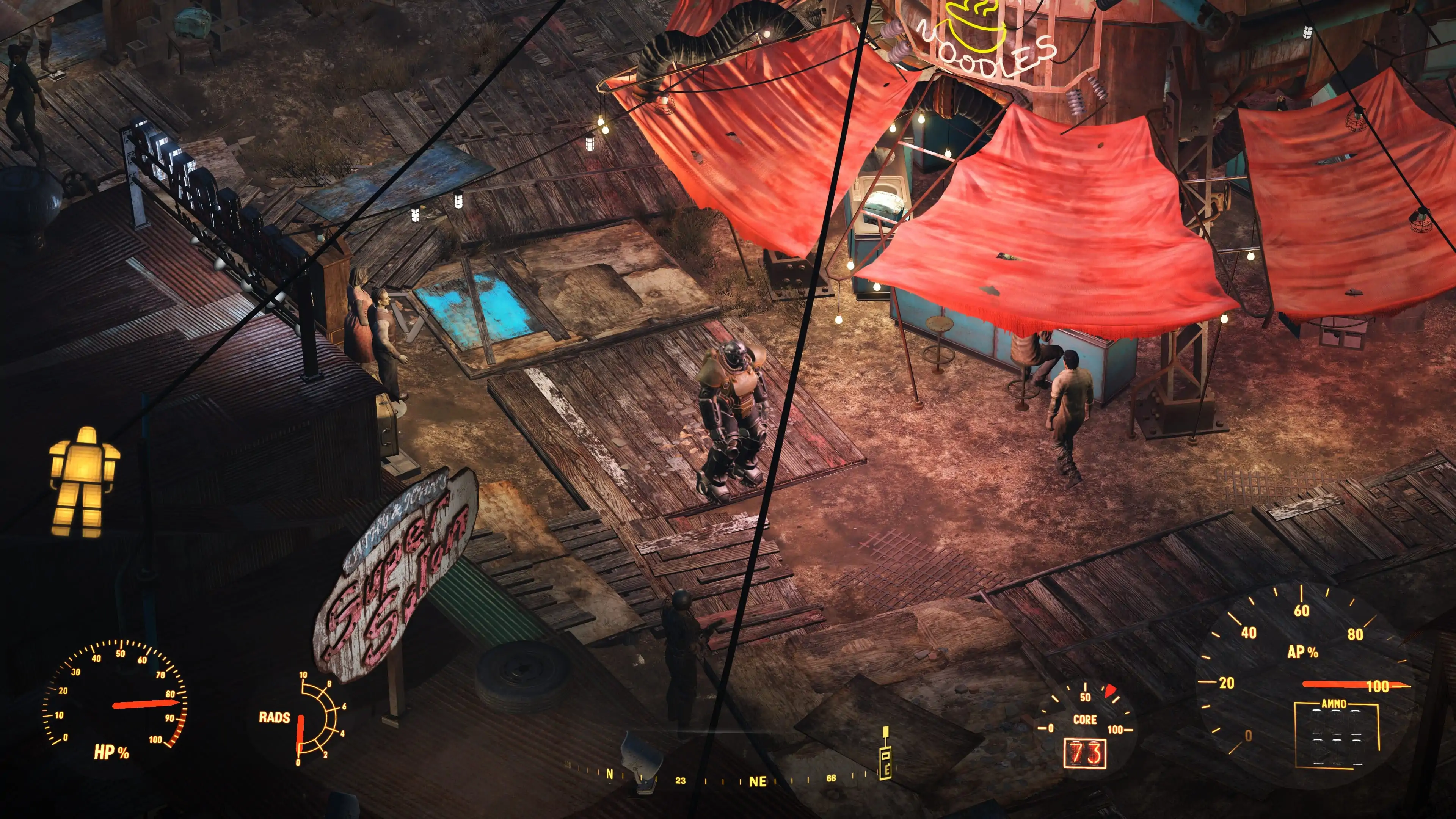 Fallout 4: Veja como seria se o game tivesse a mesma câmera dos primeiros jogos da série