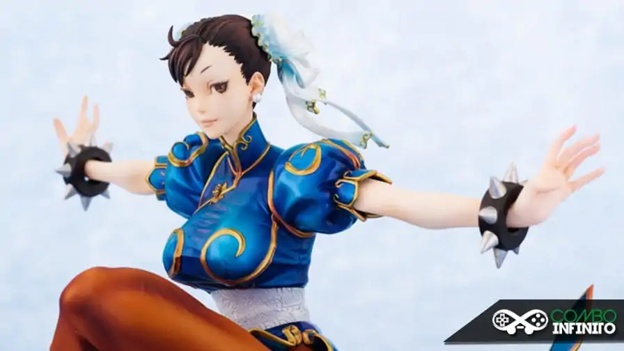 Belíssima estatueta de Chunli versão “Street Fighter III: 3rd Strike”
