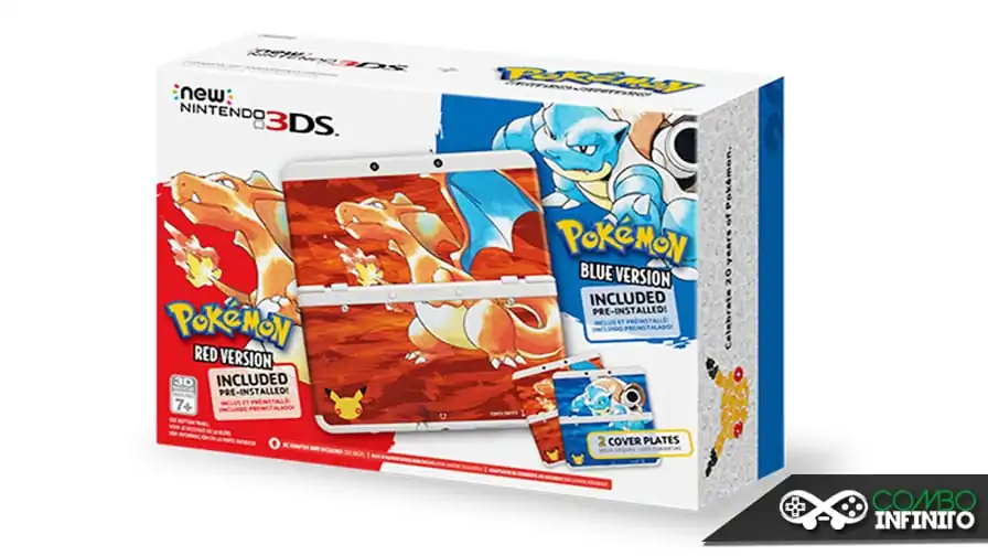 Versões comemorativas de 20 anos ‘Pokémonicos’ no New 3Ds