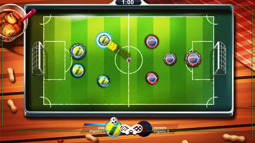 Super Button Soccer: Game brasileiro de futebol de botão é lançado no Steam