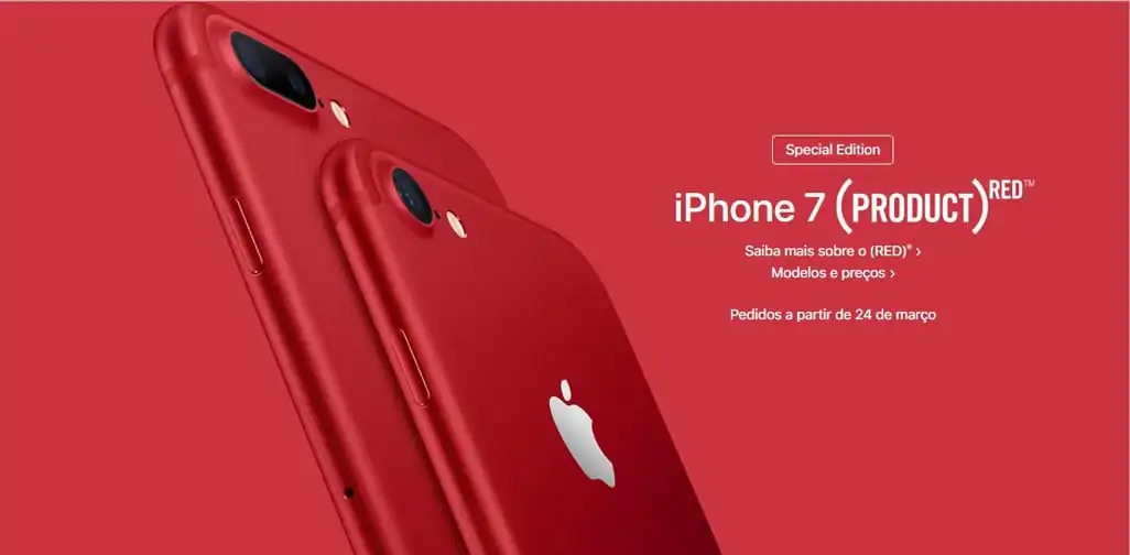 Apple lança iPhone 7 vermelho (e outros produtos) para ajudar Fundação (RED) no combate à AIDS