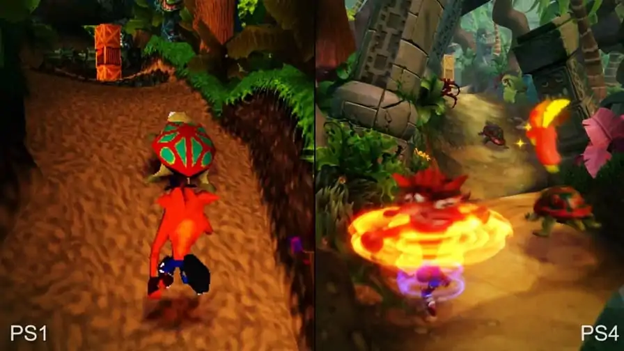 Crash Bandicoot: Vídeo compara a versão original com a do PS4 e a diferença é enorme!