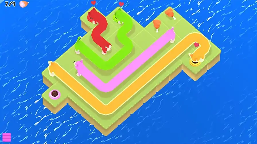 Puzzle Puppers é um jogo sobre alimentar cachorrinhos coloridos e fofinhos