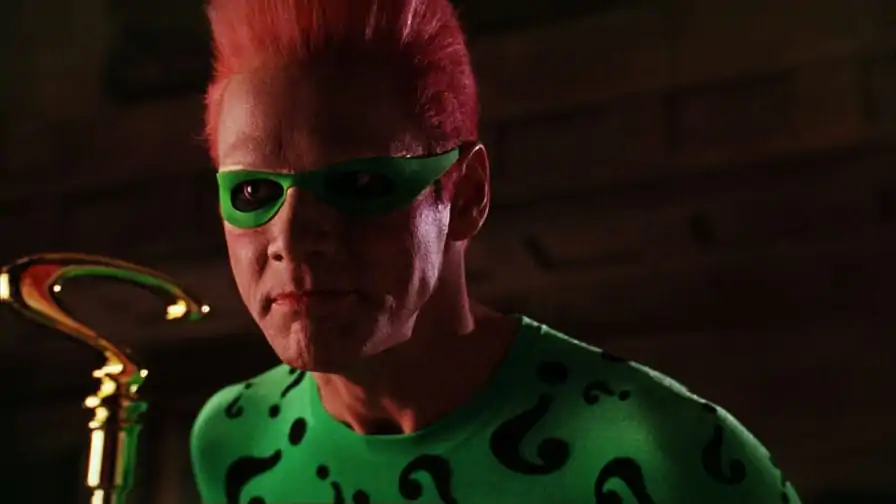 Jim Carrey revela treta entre o Charada e o Duas-Caras no set de Batman Eternamente