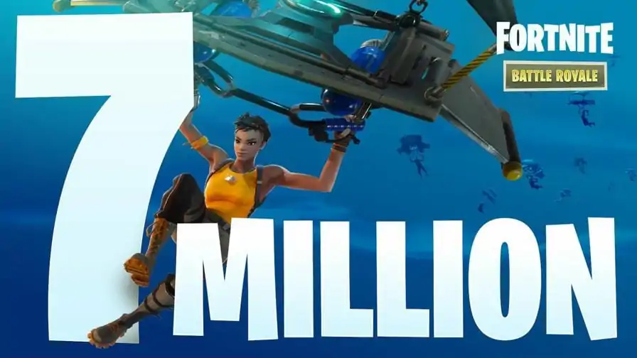 Fortnite alcançou a incrível marca de 7 milhões de jogadores no modo Battle Royale