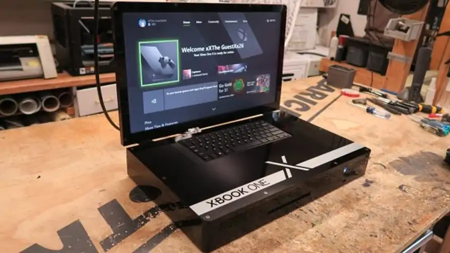 Modder transforma o Xbox One X em laptop ‘Xbook One X’