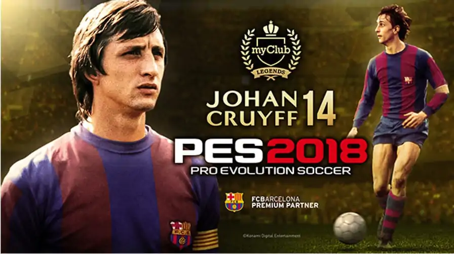 Johan Cruyff volta ao campo em Pro Evolution Soccer 2018