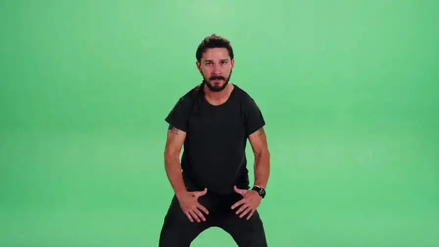Shia LeBeouf aparece irreconhecível em set de seu novo filme