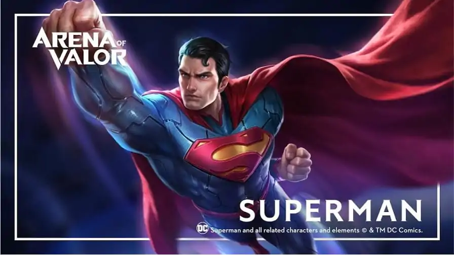 Superman é o mais novo herói da DC em Arena of Valor