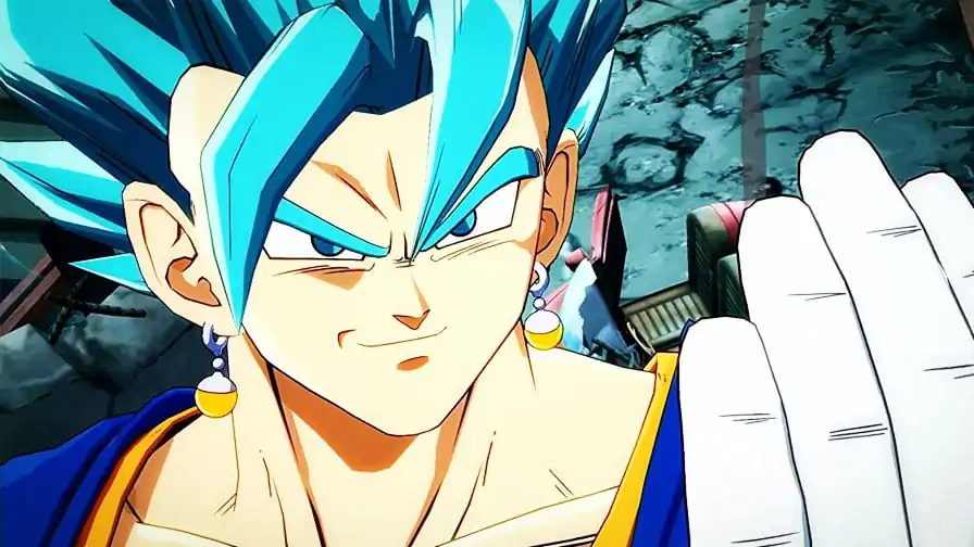 Vegetto Super Saiyajin Blue aparece em imagens de Dragon Ball FighterZ