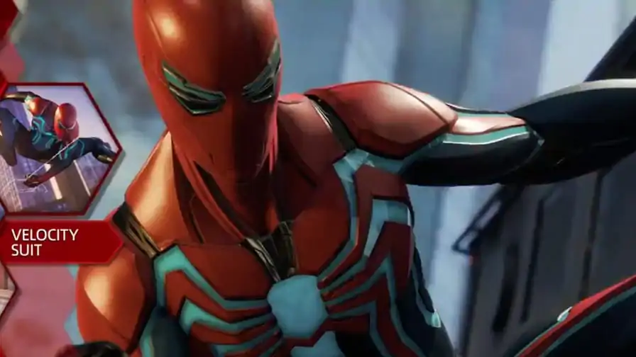 Revelado o ‘Velocity Suit’ – novo uniforme do Spider-Man do PS4