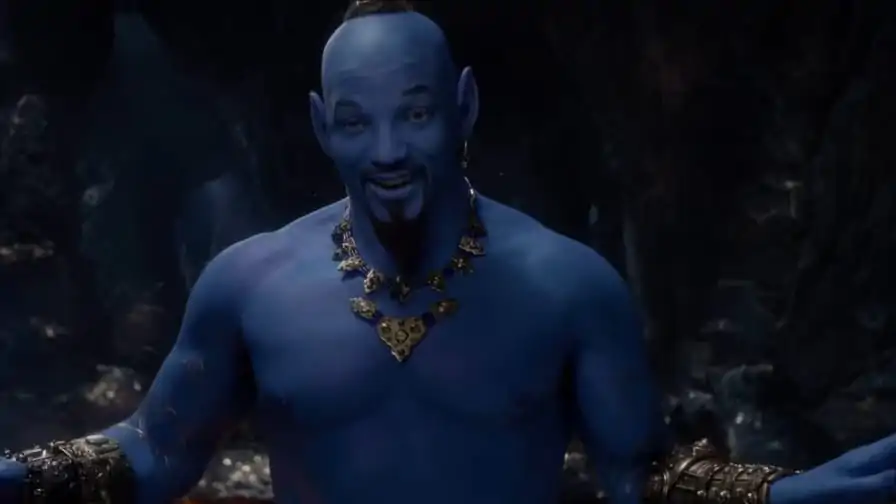 Aladdin: Trailer finalmente revela o Will Gênio Smith azul