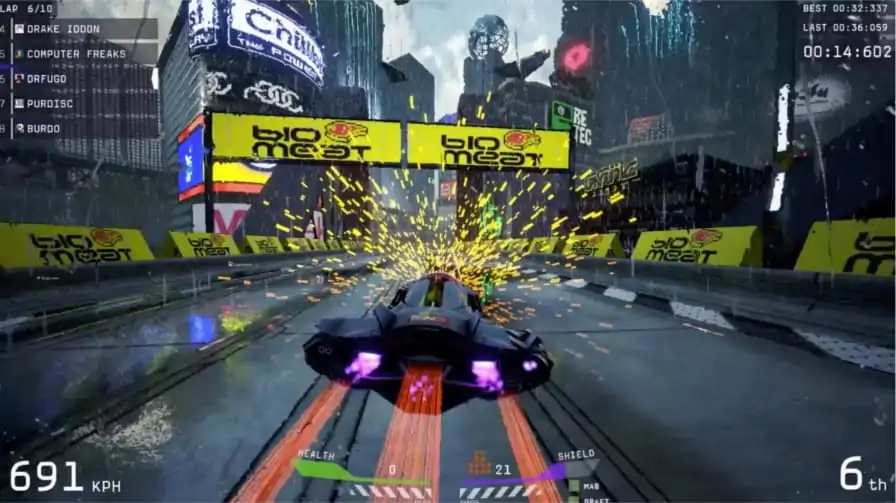 O jogo de corrida com combate futurista ‘Pacer’ esquenta motores para sua estréia nos consoles e PC