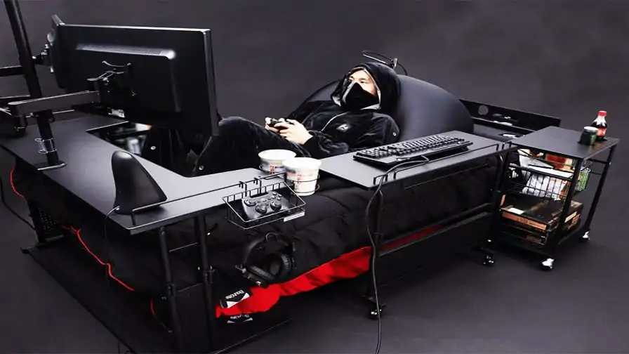 Cama gamer: sonho de todo jogador é realizado por uma empresa japonesa