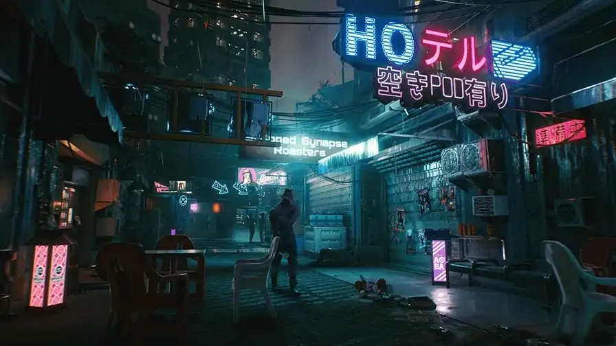 Cyberpunk 2077: Jogador descobre um buraco em Night City