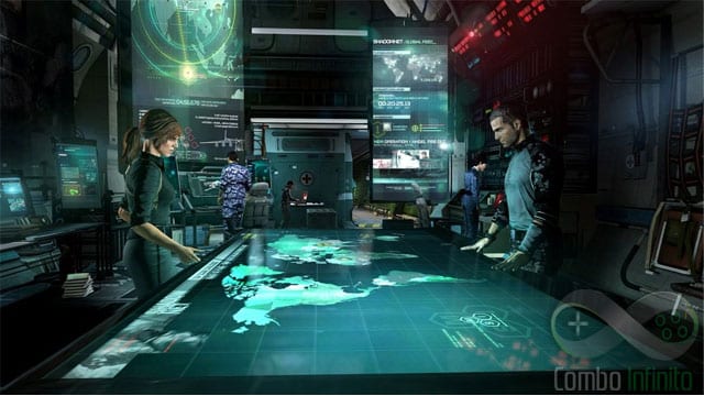 Todas as decisões são tomadas aqui, no Paladino. O avião é uma referência clara à Normady de Mass Effect.