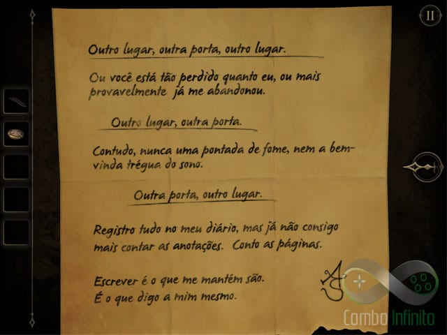 Carta enigmática de AS que não faz sentido nenhum para mim!