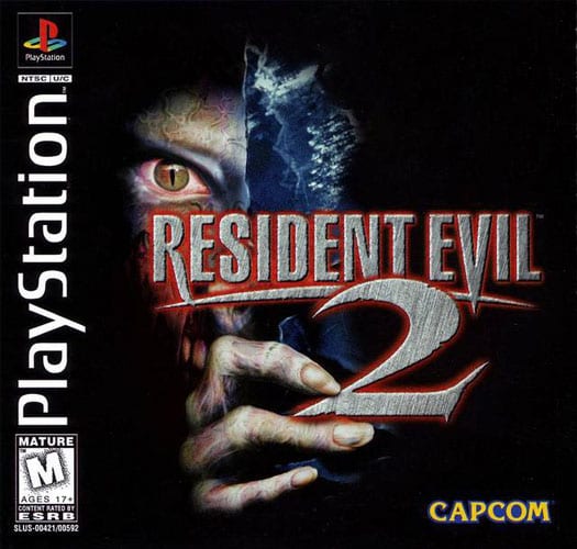 Resident Evil 2 e sua capa para PSOne.