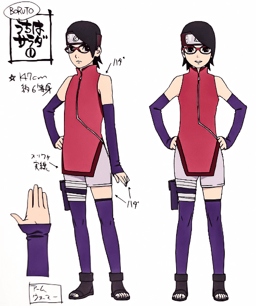 Sarada source on X: Em uma entrevista, no ano de 2018, Ikemoto falou um  pouco sobre seus planos para o design dos personagens no futuro. Ele disse  que o cabelo do Boruto