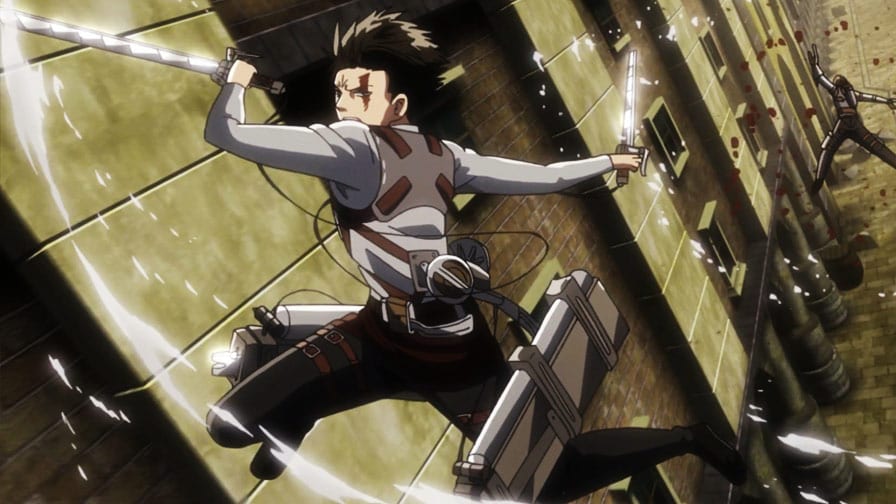 Levi dá uma surra no Titan Bestial - Shingeki no Kyojin Dublado