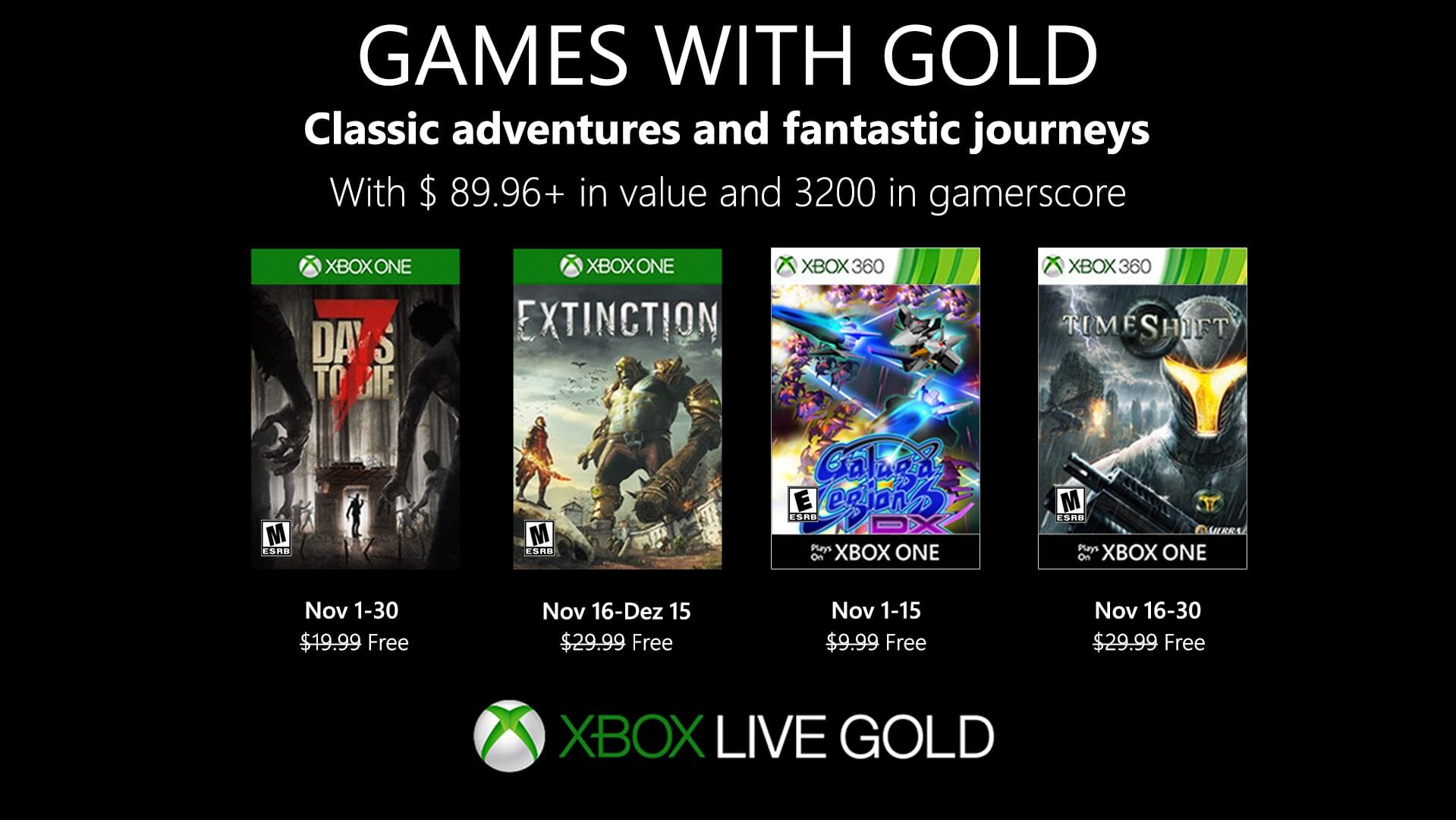 Games With Gold: Revelados os Games de Fevereiro