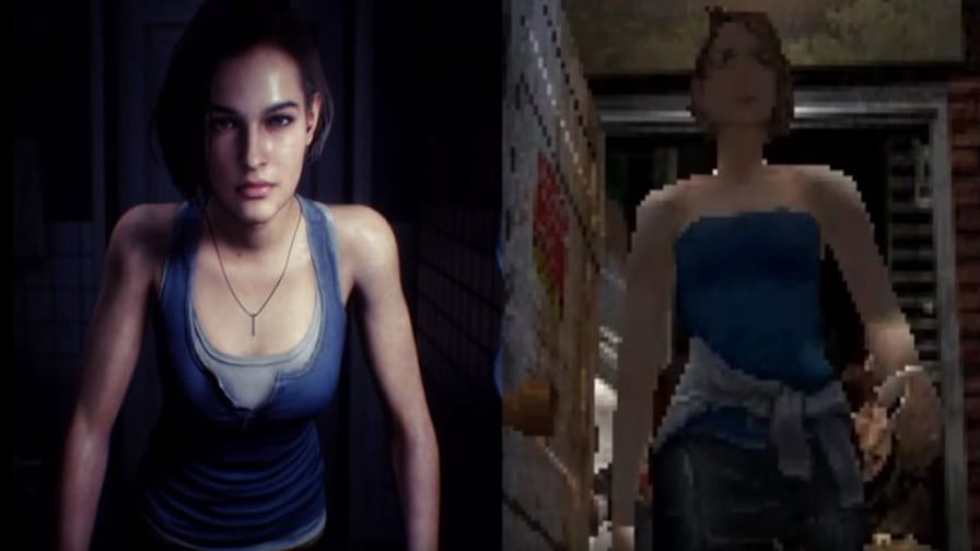 Resident Evil 3 comparação gráfica e de gameplay PS1